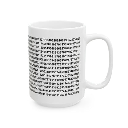 Pi Numerical Value - Ceramic Mug 11oz, 15oz