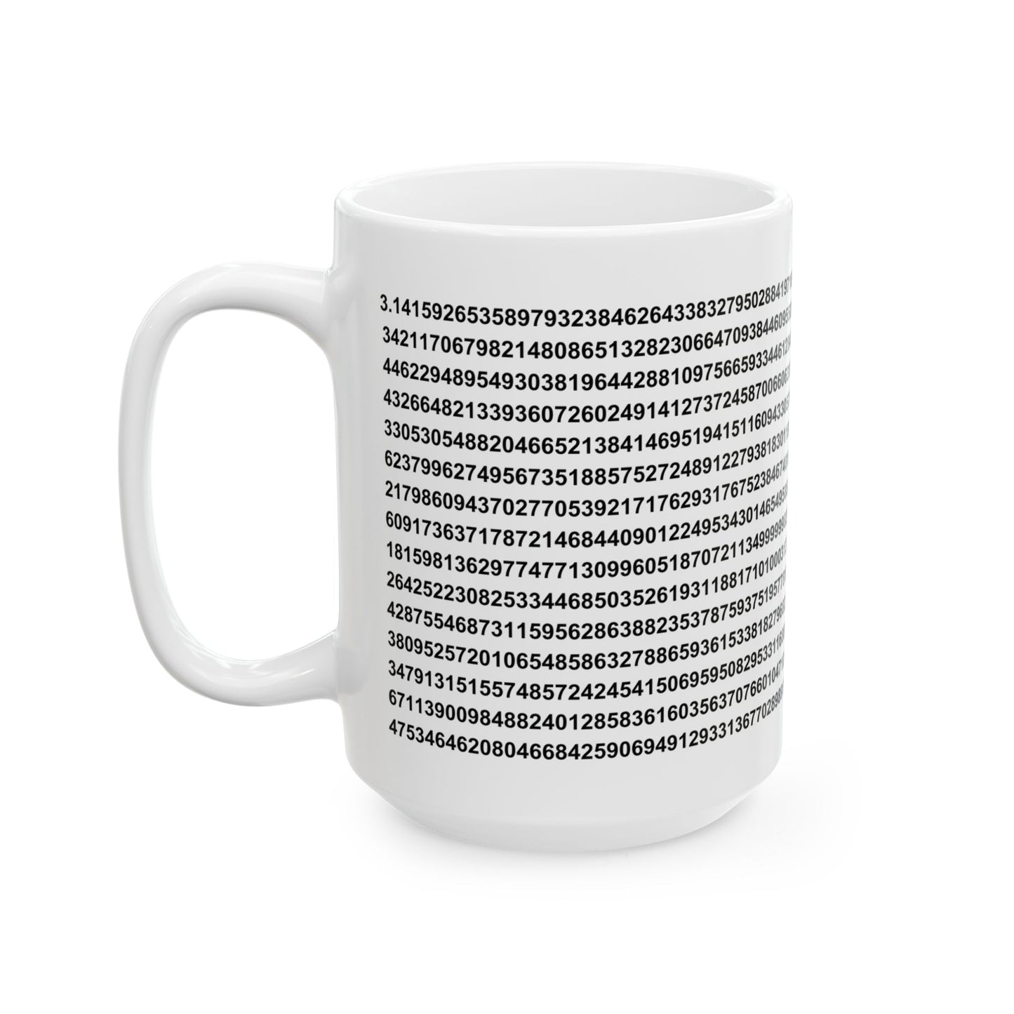 Pi Numerical Value - Ceramic Mug 11oz, 15oz
