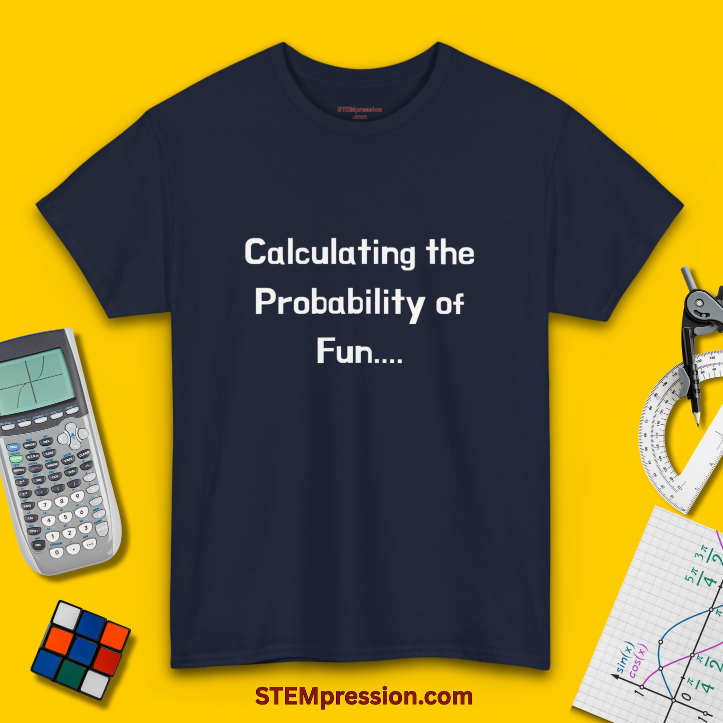 Calculating the Probability of Fun - Unisex Cotton Tee