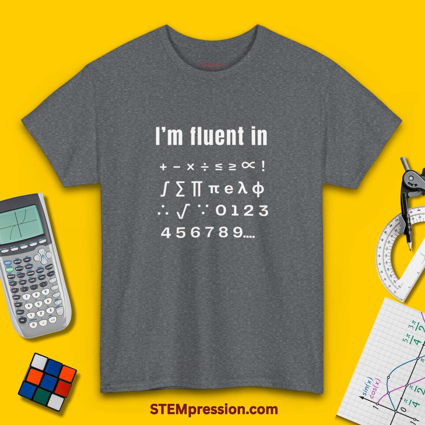 I'm Fluent in Math - Unisex Cotton Tee