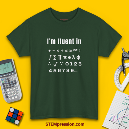 I'm Fluent in Math - Unisex Cotton Tee